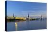 Germany, Hamburg, the Inner Alster-Chris Seba-Stretched Canvas