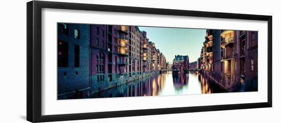 Germany, Hamburg, Warehouses and New Apartments in the Converted Speichrstadt District-Michele Falzone-Framed Premium Photographic Print