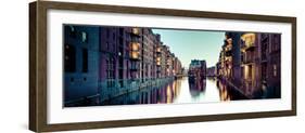 Germany, Hamburg, Warehouses and New Apartments in the Converted Speichrstadt District-Michele Falzone-Framed Photographic Print