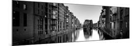 Germany, Hamburg, Warehouses and New Apartments in the Converted Speichrstadt District-Michele Falzone-Mounted Photographic Print