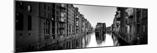 Germany, Hamburg, Warehouses and New Apartments in the Converted Speichrstadt District-Michele Falzone-Mounted Photographic Print