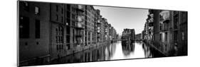 Germany, Hamburg, Warehouses and New Apartments in the Converted Speichrstadt District-Michele Falzone-Mounted Photographic Print
