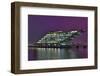 Germany, Hanseatic Town Hamburg, Dockland, Office Building, in the Evening-Sebastian Scheuerecker-Framed Photographic Print