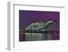 Germany, Hanseatic Town Hamburg, Dockland, Office Building, in the Evening-Sebastian Scheuerecker-Framed Photographic Print