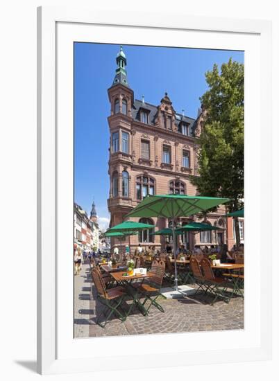 Germany, Heidelberg, Old Town, Gastronomy-Chris Seba-Framed Photographic Print