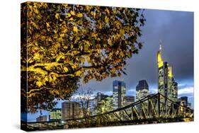 Germany, Hesse, Financial District-Bernd Wittelsbach-Stretched Canvas