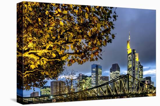 Germany, Hesse, Financial District-Bernd Wittelsbach-Stretched Canvas