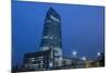 Germany, Hesse, Frankfurt Am Main, European Central Bank at Dusk-Bernd Wittelsbach-Mounted Photographic Print