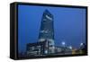 Germany, Hesse, Frankfurt Am Main, European Central Bank at Dusk-Bernd Wittelsbach-Framed Stretched Canvas