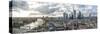 Germany, Hesse, Frankfurt Am Main, Skyline, Panorama-Bernd Wittelsbach-Stretched Canvas
