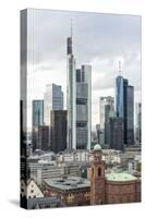 Germany, Hesse, Frankfurt Am Main, Skyline with St Paul's Church-Bernd Wittelsbach-Stretched Canvas