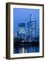 Germany, Hesse, Frankfurt Am Main, Taunus Tower and Commerzbank at Dusk-Bernd Wittelsbach-Framed Photographic Print