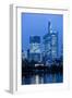 Germany, Hesse, Frankfurt Am Main, Taunus Tower and Commerzbank at Dusk-Bernd Wittelsbach-Framed Photographic Print