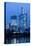 Germany, Hesse, Frankfurt Am Main, Taunus Tower and Commerzbank at Dusk-Bernd Wittelsbach-Stretched Canvas