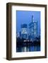 Germany, Hesse, Frankfurt Am Main, Taunus Tower and Commerzbank at Dusk-Bernd Wittelsbach-Framed Photographic Print