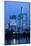 Germany, Hesse, Frankfurt Am Main, Taunus Tower and Commerzbank at Dusk-Bernd Wittelsbach-Mounted Photographic Print