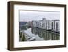 Germany, Hesse, Frankfurt Am Main, View to Residential Buildings at West Harbour-Bernd Wittelsbach-Framed Photographic Print