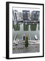 Germany, Hesse, Frankfurt Am Main, View to Residential Buildings at West Harbour-Bernd Wittelsbach-Framed Photographic Print