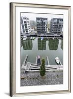 Germany, Hesse, Frankfurt Am Main, View to Residential Buildings at West Harbour-Bernd Wittelsbach-Framed Photographic Print