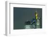 Germany, Hesse, Frankfurt, Commerzbank, Taunusturm and Euro Tower at Dusk-Bernd Wittelsbach-Framed Photographic Print