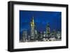 Germany, Hesse, Frankfurt on the Main, Financial District at Dusk-Bernd Wittelsbach-Framed Photographic Print