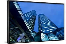 Germany, Hesse, Frankfurt on the Main, Green Towers of the Deutsche Bank-Bernd Wittelsbach-Framed Photographic Print