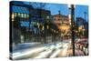 Germany, Hesse, Frankfurt on the Main, Old Opera, Taunusanlage with Evening Rush Hour at Dusk-Bernd Wittelsbach-Stretched Canvas