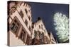 Germany, Hesse, Frankfurt on the Main, R?mer with Christmas Fair at Dusk-Bernd Wittelsbach-Stretched Canvas