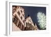 Germany, Hesse, Frankfurt on the Main, R?mer with Christmas Fair at Dusk-Bernd Wittelsbach-Framed Photographic Print