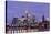 Germany, Hesse, Frankfurt on the Main, Skyline at Dusk, Blurred-Bernd Wittelsbach-Stretched Canvas