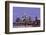 Germany, Hesse, Frankfurt on the Main, Skyline at Dusk, Blurred-Bernd Wittelsbach-Framed Photographic Print