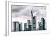 Germany, Hesse, Frankfurt on the Main, Skyline, Financial District, Monochrome-Bernd Wittelsbach-Framed Photographic Print