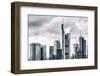 Germany, Hesse, Frankfurt on the Main, Skyline, Financial District, Monochrome-Bernd Wittelsbach-Framed Photographic Print