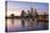 Germany, Hesse, Frankfurt on the Main, Skyline, Flš§erbrŸcke, Night-Bernd Wittelsbach-Stretched Canvas