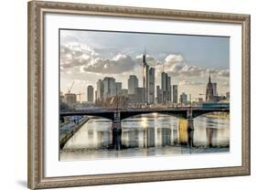 Germany, Hesse, Frankfurt on the Main, Skyline, Selective Focus-Bernd Wittelsbach-Framed Photographic Print