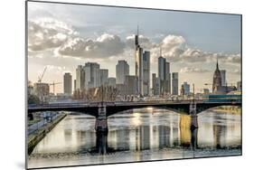 Germany, Hesse, Frankfurt on the Main, Skyline, Selective Focus-Bernd Wittelsbach-Mounted Photographic Print