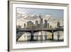 Germany, Hesse, Frankfurt on the Main, Skyline, Selective Focus-Bernd Wittelsbach-Framed Photographic Print