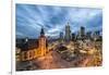 Germany, Hesse, Frankfurt on the Main, Skyline with Hauptwache and St. Catherine's Church-Bernd Wittelsbach-Framed Photographic Print