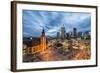 Germany, Hesse, Frankfurt on the Main, Skyline with Hauptwache and St. Catherine's Church-Bernd Wittelsbach-Framed Photographic Print