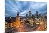 Germany, Hesse, Frankfurt on the Main, Skyline with Hauptwache and St. Catherine's Church-Bernd Wittelsbach-Mounted Photographic Print