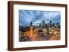 Germany, Hesse, Frankfurt on the Main, Skyline with Hauptwache and St. Catherine's Church-Bernd Wittelsbach-Framed Photographic Print