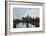 Germany, Hesse, Frankfurt on the Main, Skyline with Ignaz Bubis Bridge at Dusk-Bernd Wittelsbach-Framed Photographic Print