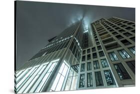 Germany, Hesse, Frankfurt on the Main, Taunusturm in Fog-Bernd Wittelsbach-Stretched Canvas