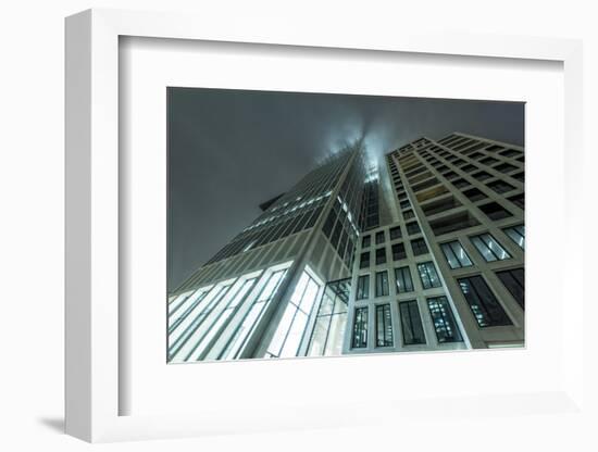 Germany, Hesse, Frankfurt on the Main, Taunusturm in Fog-Bernd Wittelsbach-Framed Photographic Print