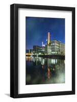 Germany, Hesse, Frankfurt on the Main, View at the Office Buildings in the Westhafen at Dusk-Bernd Wittelsbach-Framed Photographic Print