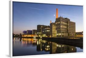 Germany, Hesse, Frankfurt on the Main, View at the Office Buildings in the Westhafen at Dusk-Bernd Wittelsbach-Framed Photographic Print