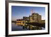 Germany, Hesse, Frankfurt on the Main, View at the Office Buildings in the Westhafen at Dusk-Bernd Wittelsbach-Framed Photographic Print