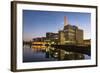 Germany, Hesse, Frankfurt on the Main, View at the Office Buildings in the Westhafen at Dusk-Bernd Wittelsbach-Framed Photographic Print