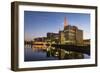 Germany, Hesse, Frankfurt on the Main, View at the Office Buildings in the Westhafen at Dusk-Bernd Wittelsbach-Framed Photographic Print