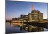 Germany, Hesse, Frankfurt on the Main, View at the Office Buildings in the Westhafen at Dusk-Bernd Wittelsbach-Mounted Photographic Print